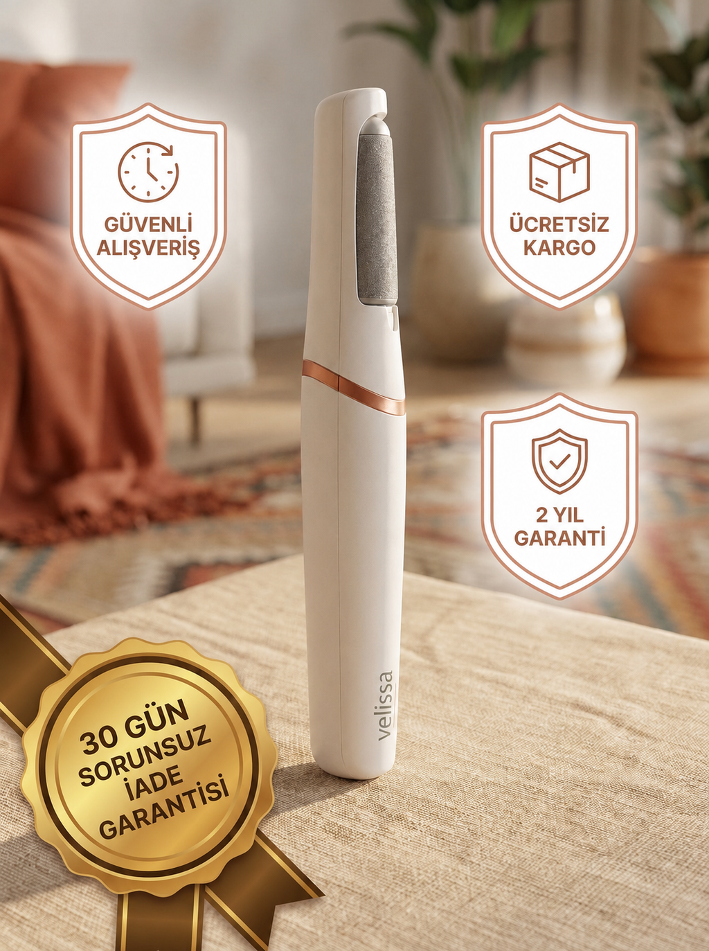 Luvendio PediPro Elektrikli Topuk & Ayak Bakım Cihazı