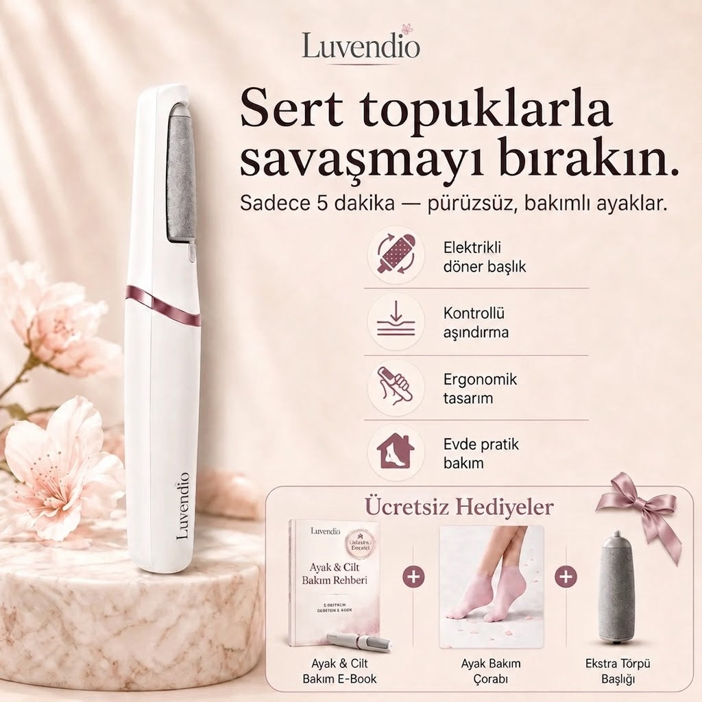 Luvendio SoftFeet ® Elektrikli Topuk & Ayak Bakım Cihazı